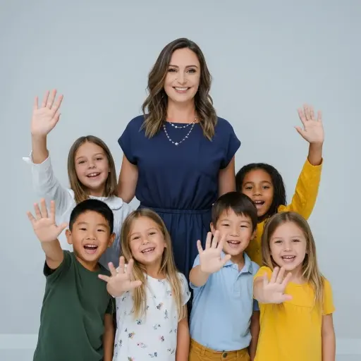 Prof. Dr. Behiye Bölgül with children building trust